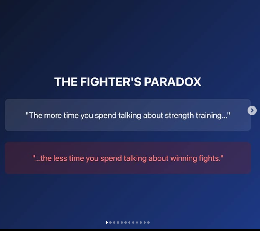 Barry Robinson fighter's paradox