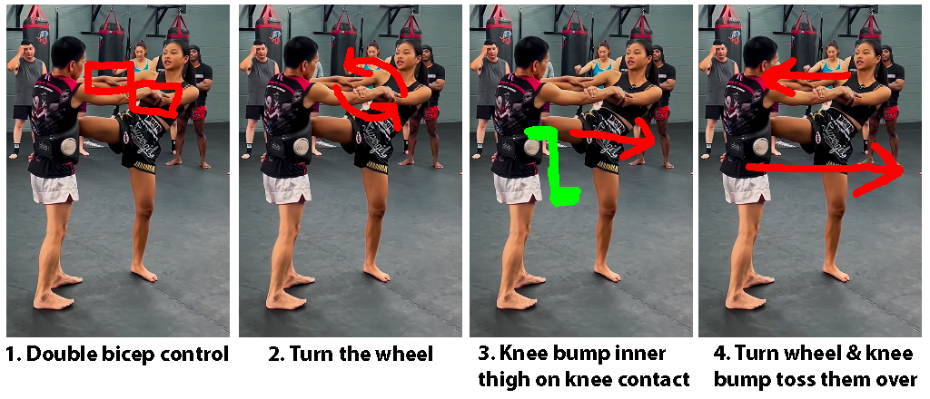 Karuhat counter to Supergirl style knees