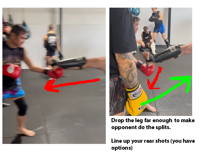 anti teep drag foot back to splits